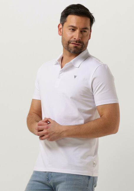 PUREWHITE Polo POLO WITH BUTTON PLACKET AND SMALL PRINT ON CHEST en blanc - large