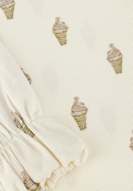 LIL' ATELIER Haut NMFGAVO EUG LS SLIM TOP LIL Écru - large