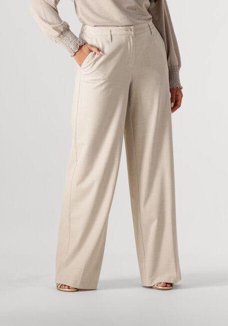 SUMMUM Pantalon TROUSERS WIDE VISCOSE BLEND STRETCH en beige - large