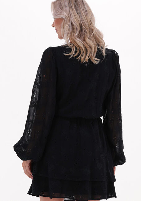 ALIX THE LABEL Mini robe LADIES WOVEN BRODERIE CHIFFON DRESS en noir - large