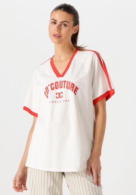 CO'COUTURE T-shirt SIARACC OVERSIZE SPORTY V-TEE en blanc - large