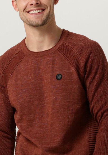 Bruine CAST IRON Trui CREWNECK COTTON HEATHER PLATED CREWNECK - large