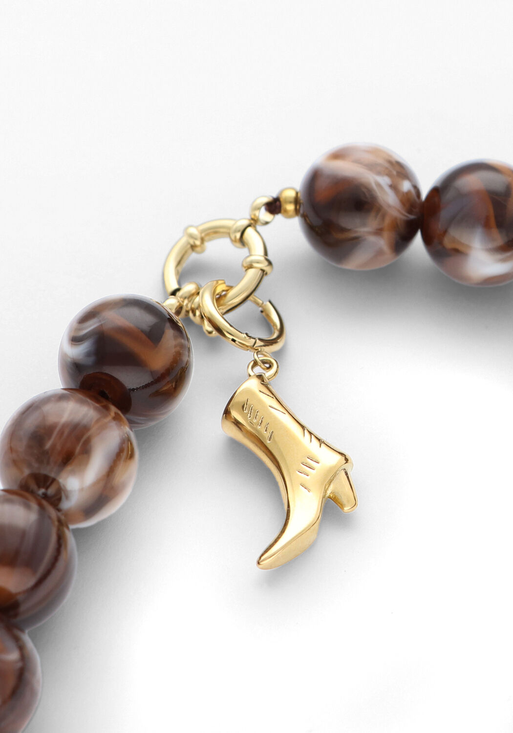 Bruine OMODA ATELIER Sieraad AURA NECKLACE - large