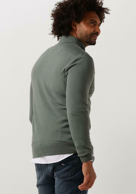 PROFUOMO Pull PULLOVER HALF ZIP en vert - large