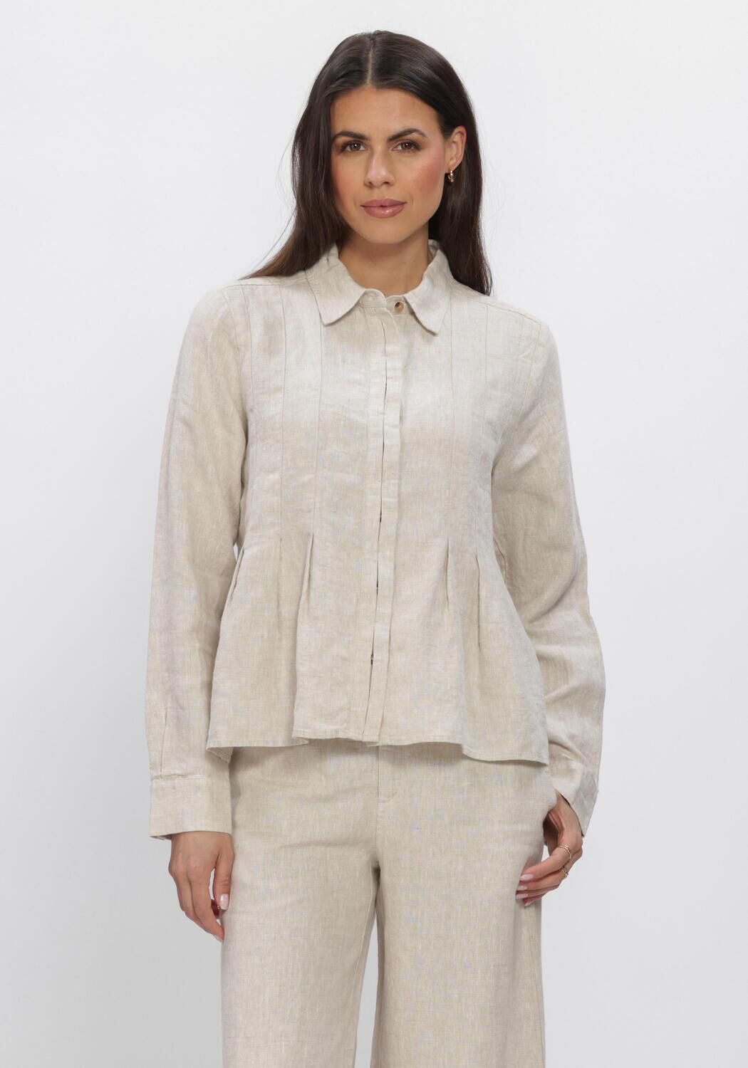 Ecru INWEAR  DILANAIW PLEATED SHIRT - large