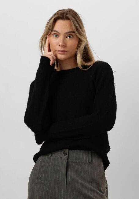 SELECTED FEMME Pull LULU LS KNIT O-NECK B en noir - large