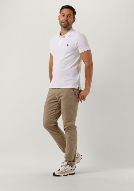 PS PAUL SMITH Polo MENS SLIM FIT SS POLO SHIRT ZEBRA en blanc - large