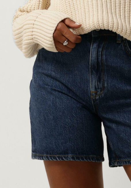 Blauwe SELECTED FEMME Broeken/jumpsuits SLFKRISTA HW MID BLUE DENIM - large