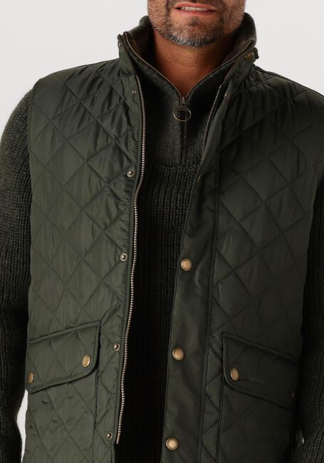 BARBOUR Veste sans manches NEW LOWERDALE QUILTED GILET Vert foncé - large