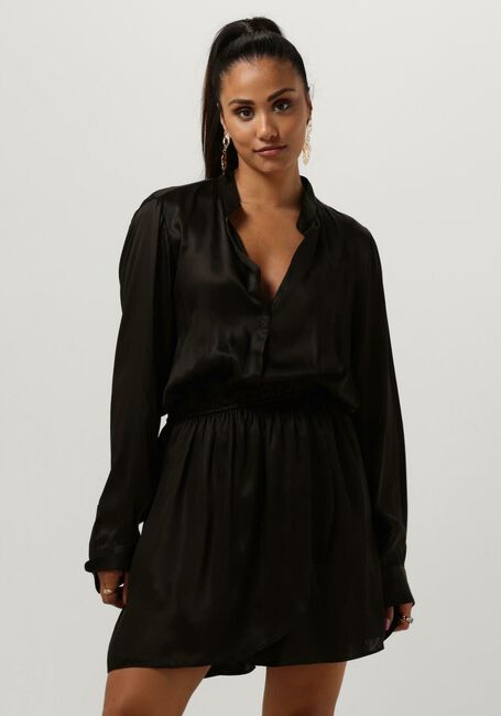 EST'SEVEN Mini robe EST’JOURNEE DRESS BAMBU en noir - large