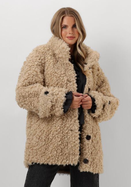 CO'COUTURE Manteau Teddy TEDDY MIX JACKET en beige - large