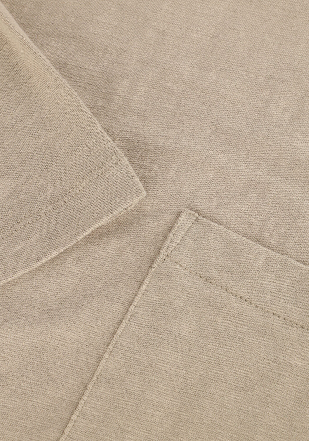 Beige CAST IRON T-shirt SHORT SLEEVE R-NECK REGULAR FIT COTTON SLUB - large