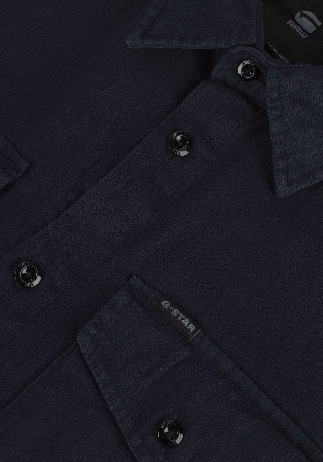 Blauwe G-STAR RAW Casual overhemd MARINE SLIM SHIRT L/S - large