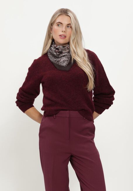 Bordeaux Y.A.S. Trui YASJOHI LS WOOL BLEND PULLOVER - large