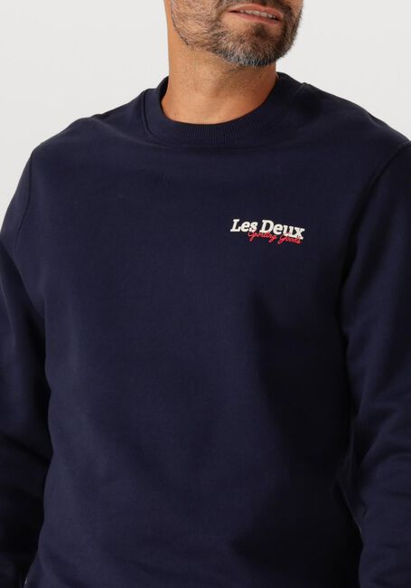 Donkerblauwe LES DEUX Trui RACING SWEATSHIRT - large
