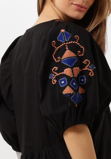 Zwarte BY-BAR  GABIE EMBROIDERY BLOUSE - large