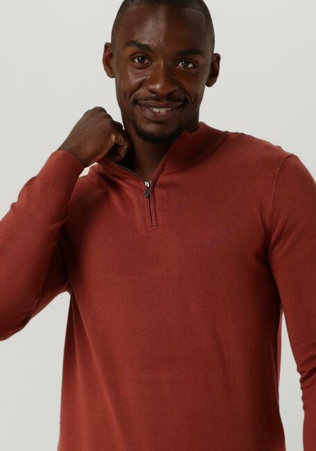 PUREWHITE Pull SEASONAL ESENTIAL HALF ZIP en rouge - large