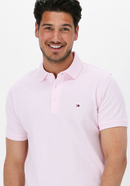 TOMMY HILFIGER Polo 1985 SLIM POLO Rose clair - large