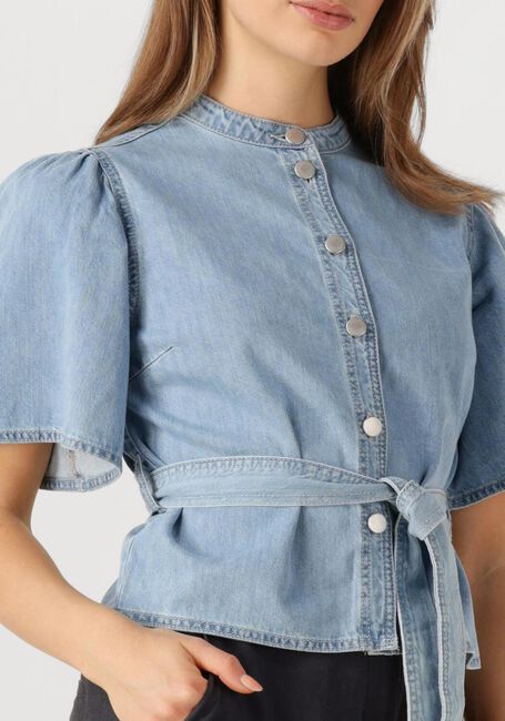 MSCH COPENHAGEN MSCHINGRID LIS 2 4 SHIRT Blouses Bleu clair - large