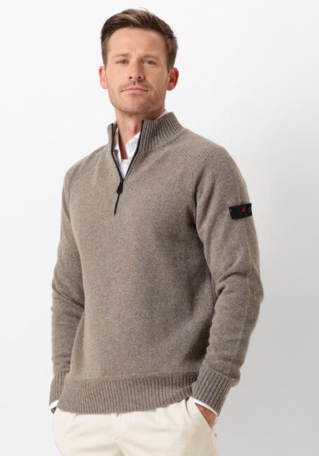 PEUTEREY Pull BRAILLE en taupe - large