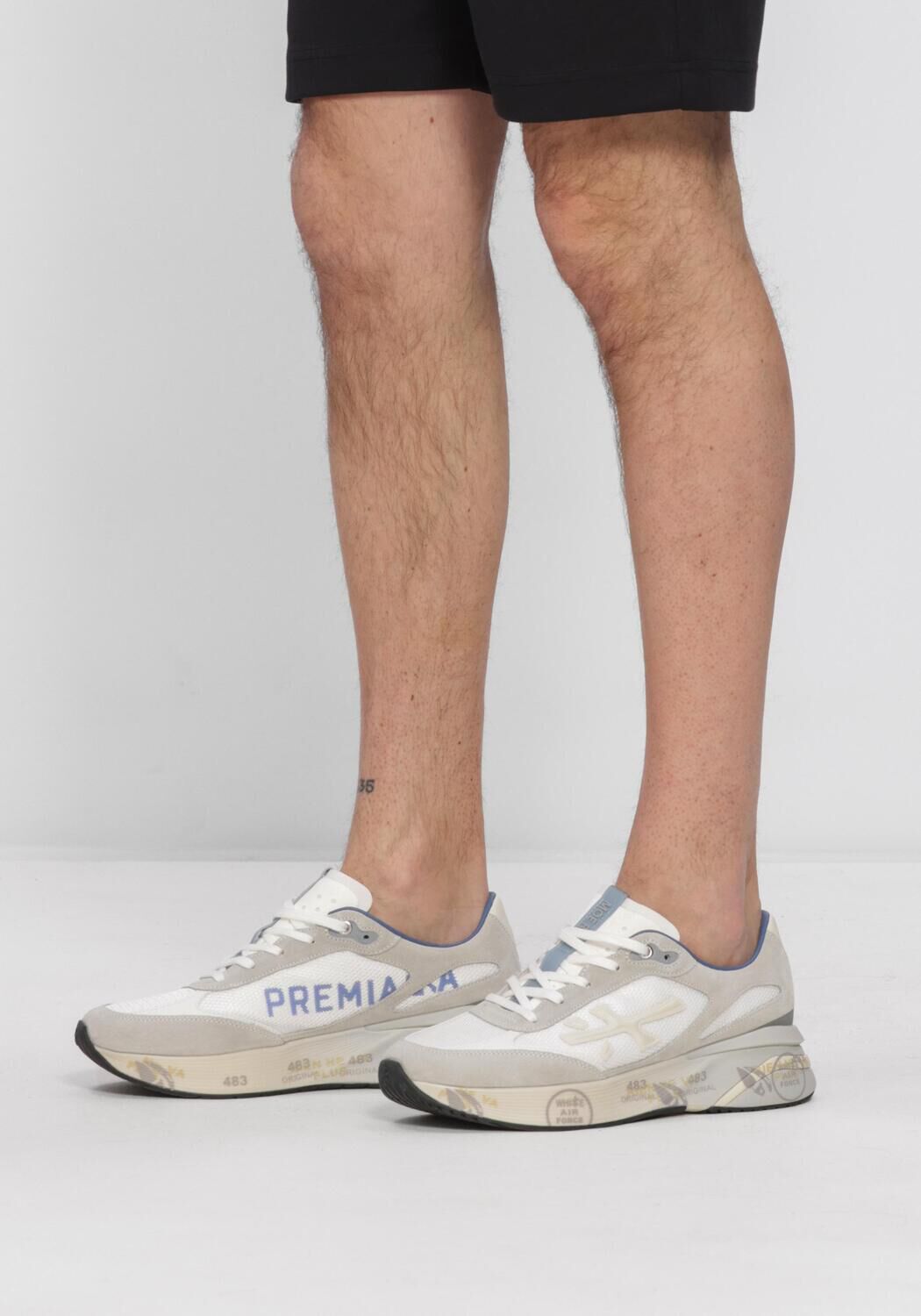 PREMIATA Baskets basses MOERUN en blanc - large