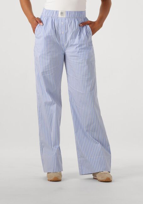 Lichtblauwe SECOND FEMALE Wijde broek TENBY TROUSERS - large