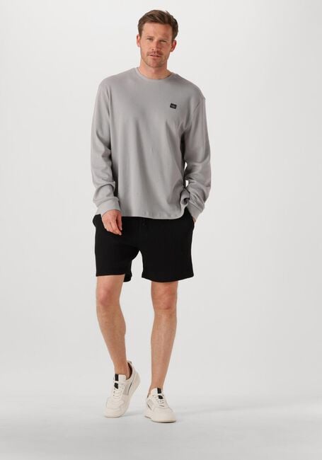 CALVIN KLEIN Pull LS WAFFLE BADGE CREWNK TEE en gris - large