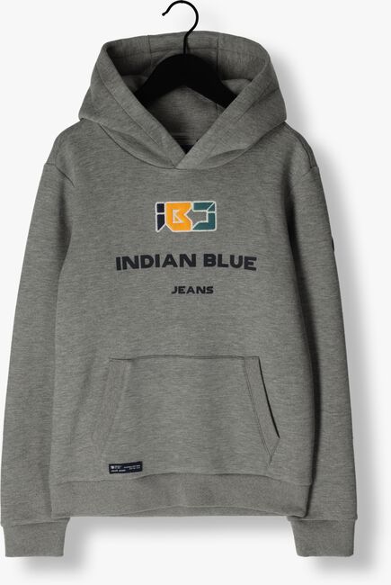 INDIAN BLUE JEANS Pull HOODIE IBJ PIQUE SCUBA en gris - large