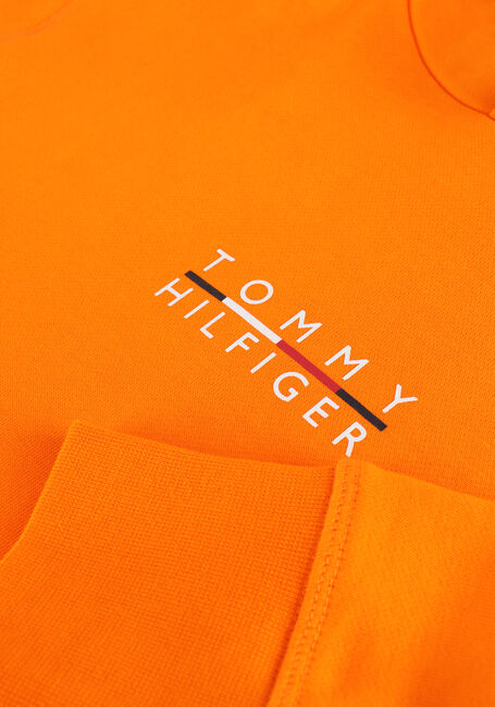 TOMMY HILFIGER Chandail SQUARE LOGO HOODY en orange - large