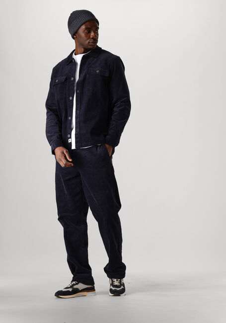 Blauwe ANERKJENDT Overhemden AKOSCAR CORD OVERSHIRT - large
