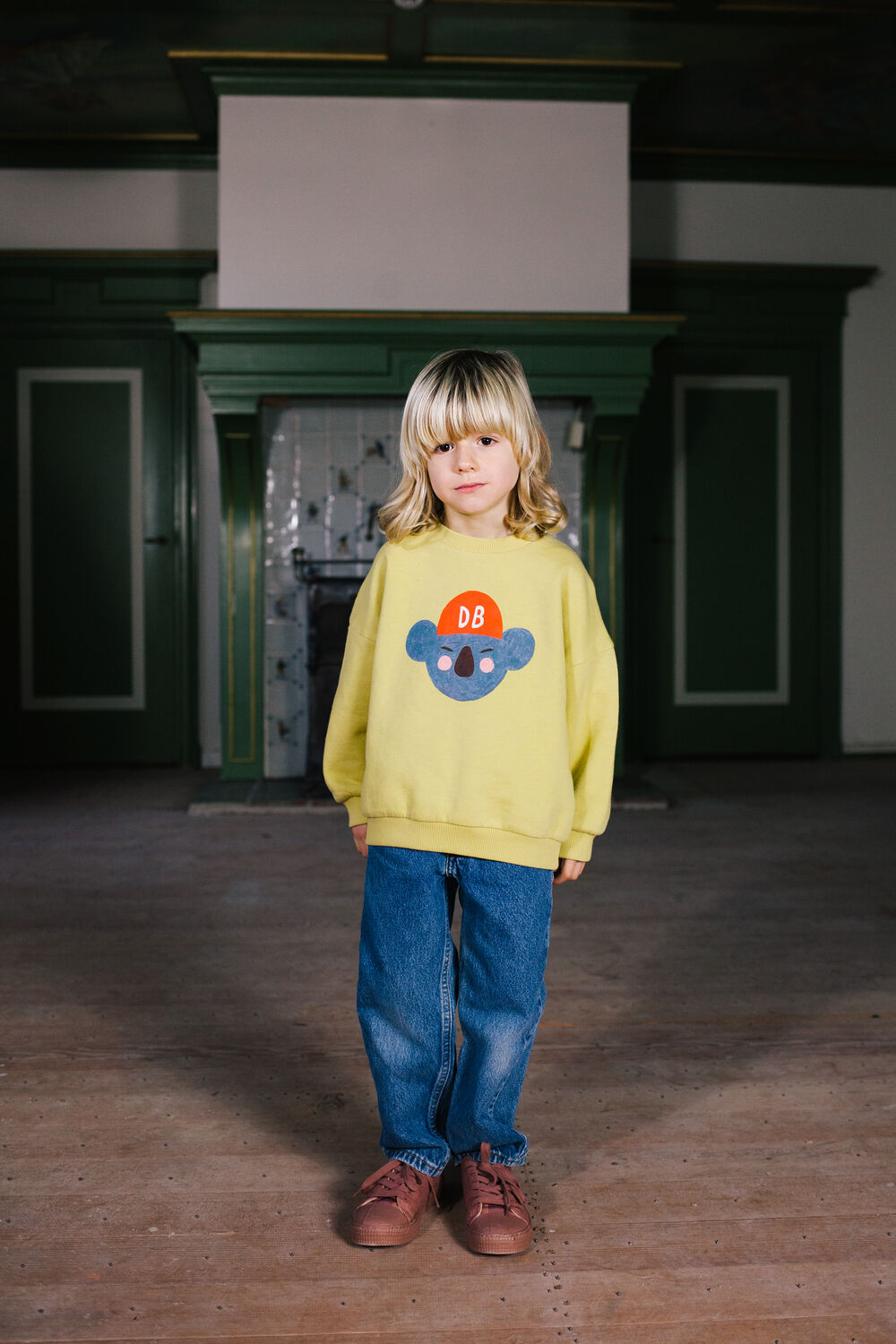 DAILY BRAT Chandail KODA KOALA SWEATER en jaune - large