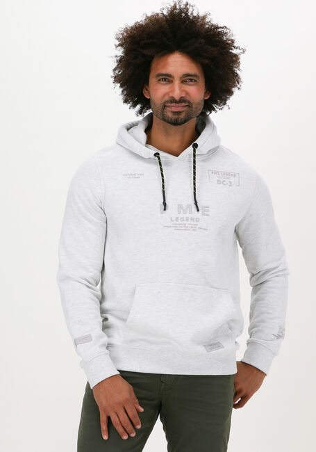 PME LEGEND Chandail HOODED BRUSHED SWEAT Gris clair - large