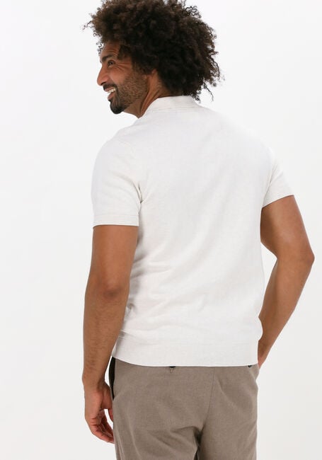 Gebroken wit SELECTED HOMME Casual overhemd SLHBERG SS KNIT CUBAN CARDIGAN - large