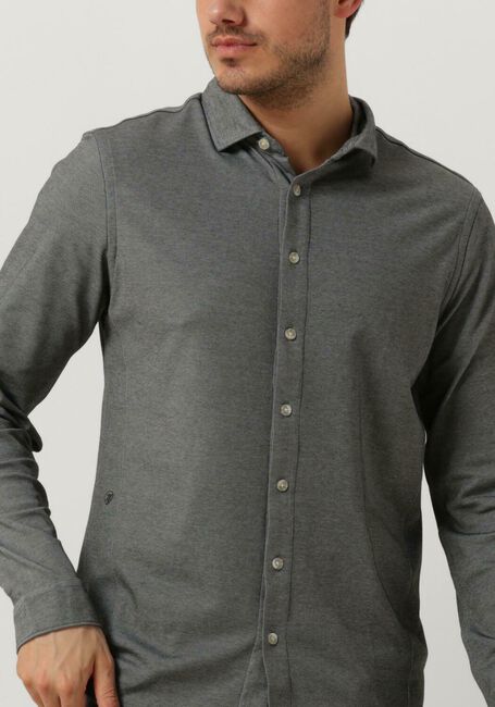 CAST IRON Chemise décontracté LONG SLEEVE SHIRT CF TEC 2 TONE PIQUE en gris - large