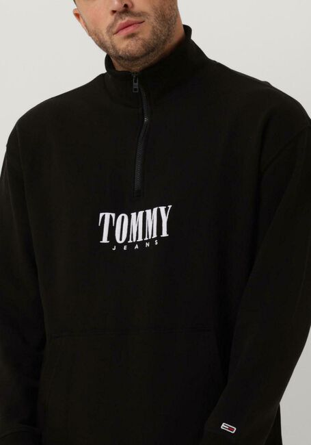TOMMY JEANS Pull TJM RLXD AUTHENTIC HALF ZIP en noir - large
