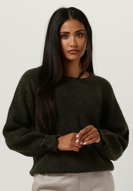 MOS MOSH Pull TALLI LS KNIT Vert foncé - large