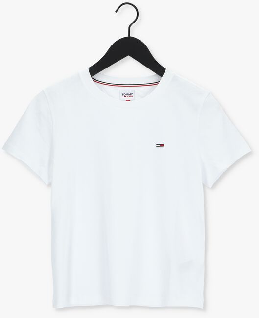 Witte TOMMY JEANS T-shirt TJW REGULAR JERSEY C NECK - large