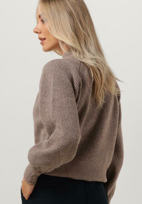 Y.A.S. Pull YASJOHA LS HIGH NECK KNIT PULLOVER S. en marron - large
