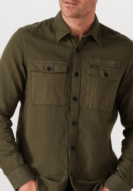 Khaki PME LEGEND Casual overhemd QUILT POPLIN CASUAL 2 - large