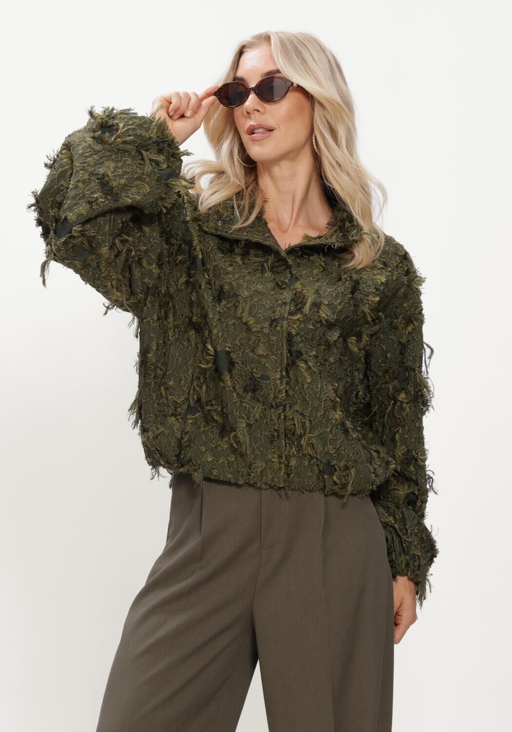 Groene COPENHAGEN MUSE Trui CMJANY-JACKET - large