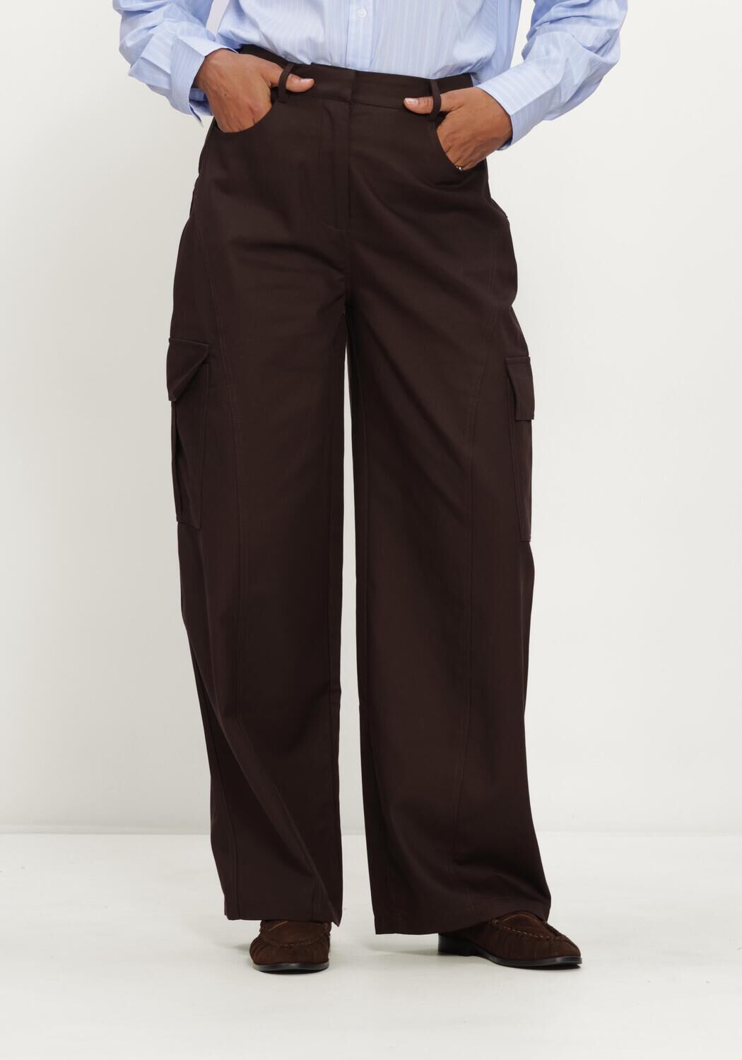 Bruine COPENHAGEN MUSE Cargobroeken CMKAELI-PANTS - large