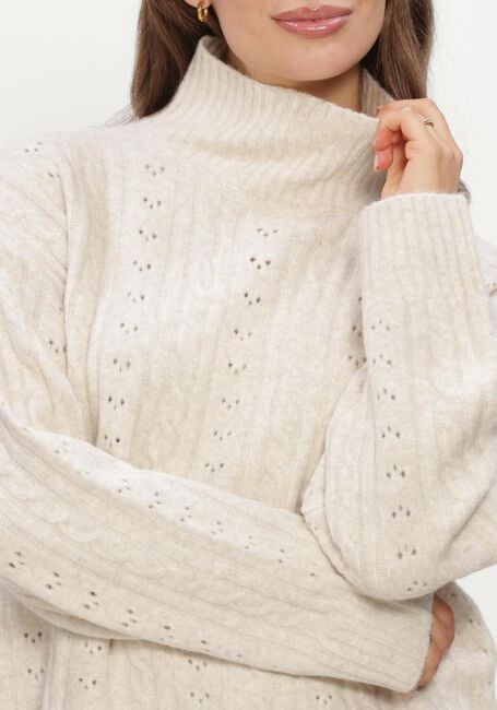 NEO NOIR Pull ANDA CABLE KNIT BLOUSE Cr&egrave;me - large