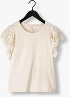 SUMMUM T-shirt JERSEY TOP TEE WITH LACE Blanc