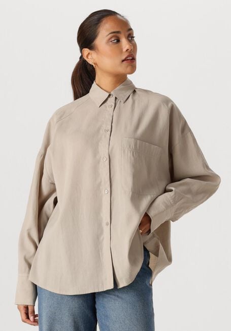 Grijze WITHBLACK  WBLMARLEEN LS OVERSIZED SHIRT - large