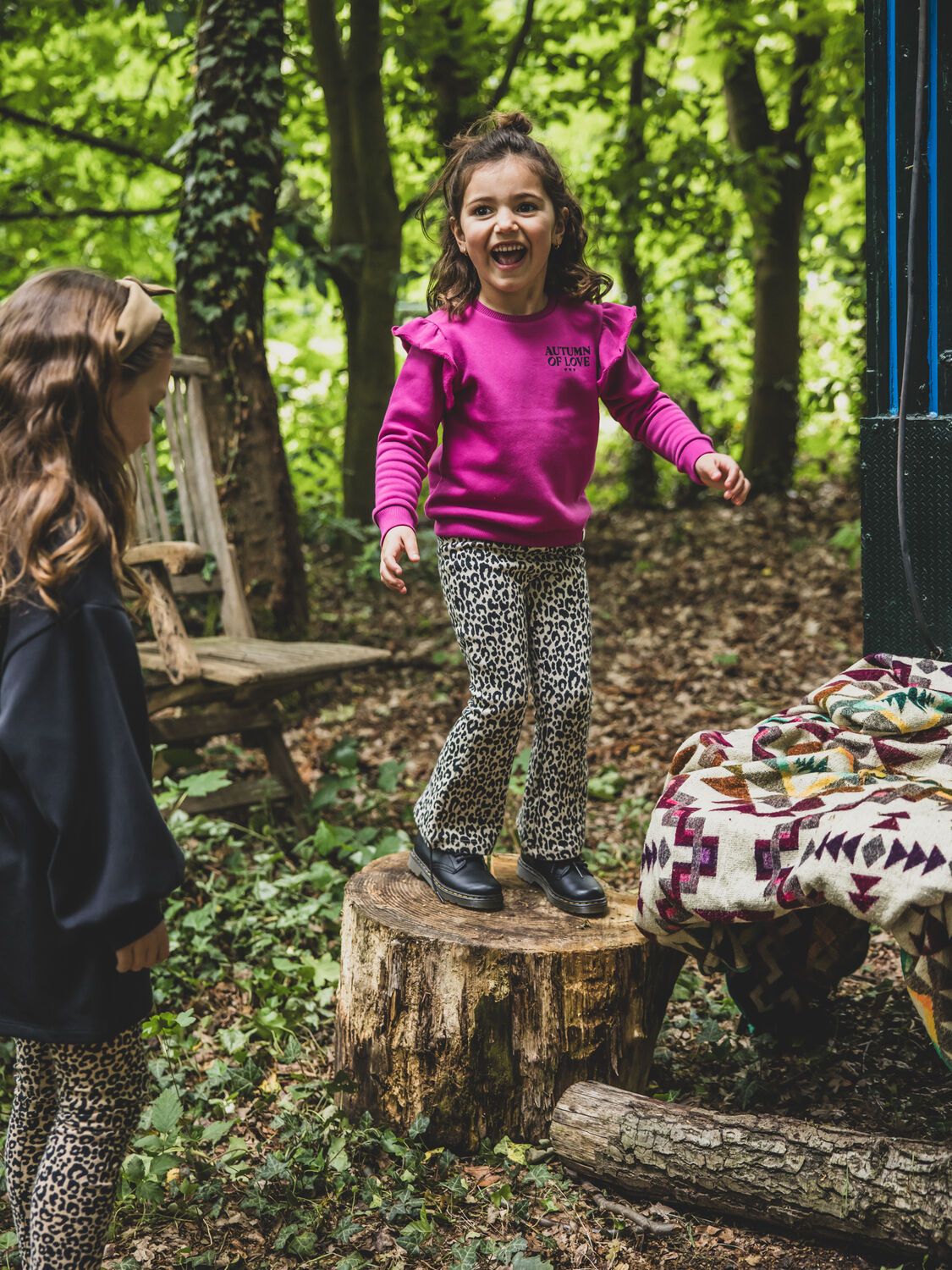 Beige LOOXS Little Flared broek 2531-7605 - large