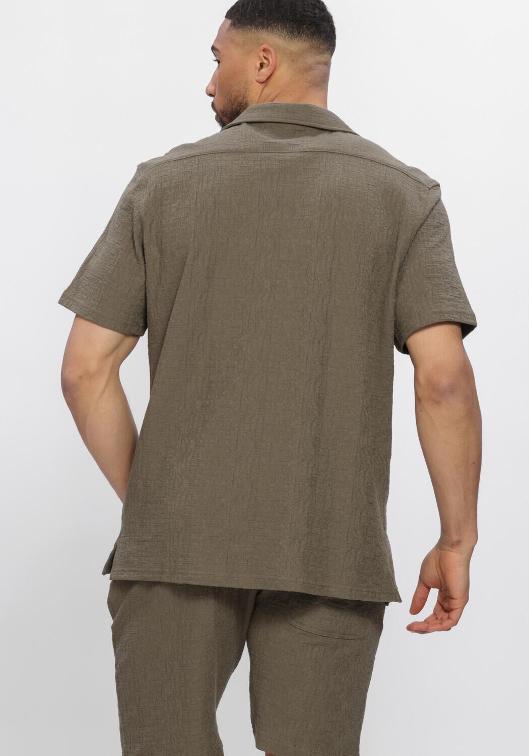 BUTCHER OF BLUE Chemise d&eacute;contract&eacute; RIPLEY STRUCTURE SHIRT en vert - large