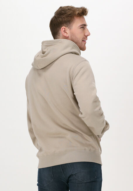 CALVIN KLEIN Chandail SEASONAL MONOGRAM REGULAR HOOD en beige - large