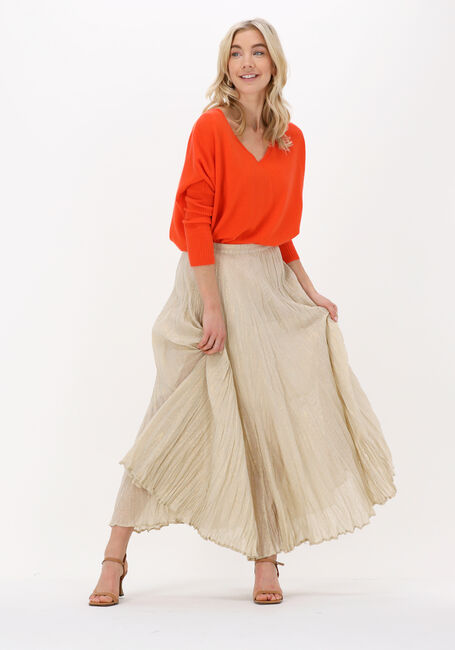 MES DEMOISELLES Jupe maxi MAUBOIS en or - large