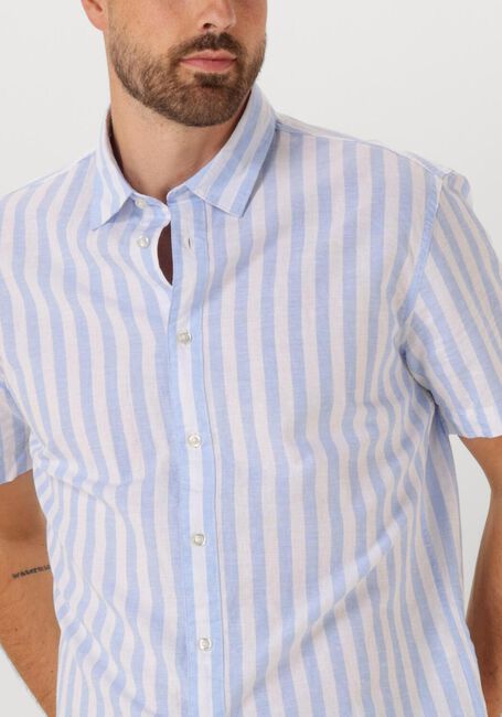 Blauwe SELECTED HOMME Casual overhemd SLHREG-SUN SHIRT SS NOOS - large