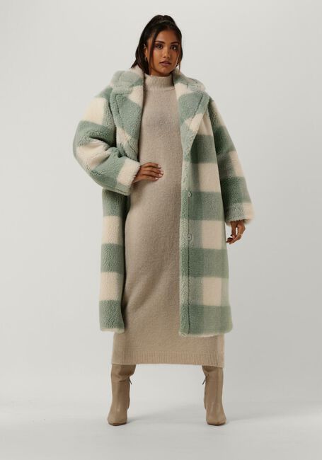 STAND STUDIO Manteau Teddy MARIA COAT Menthe - large